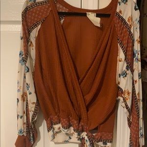 Surplice Blue Pepper Top